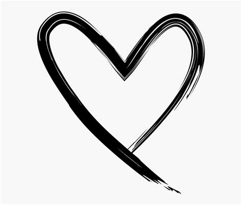 Hand Drawn Heart - Transparent Background Hand Drawn Heart Png, Png Download is free transparent ...