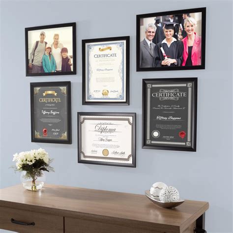 11 in. x 14 in. Black Picture Frame (6-Pack) | Picture gallery wall, Lavish home, Diploma ...