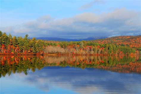 Fall Color at White Mountains Stock Image - Image of fall, catskills ...