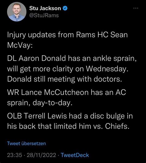 Injury updates : r/LosAngelesRams