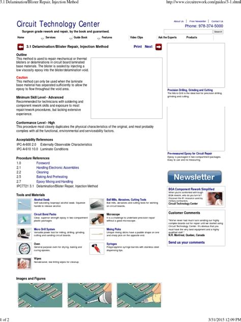 delamination repair procedure | Printed Circuit Board | Epoxy