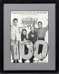 SEINFELD CAST SIGNED FINALE SCRIPT AND POSTER - Current price: $6500