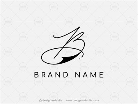 Letter B Signature Logo by d a h l i a on Dribbble