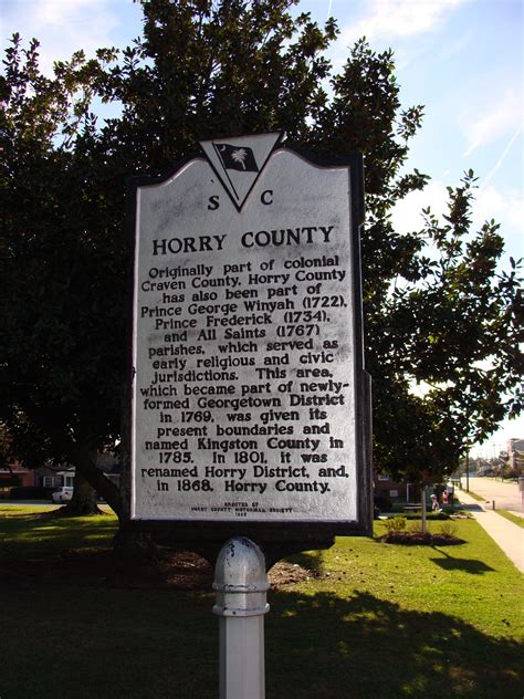 Horry County Historical Markers – Horry County Historical Society