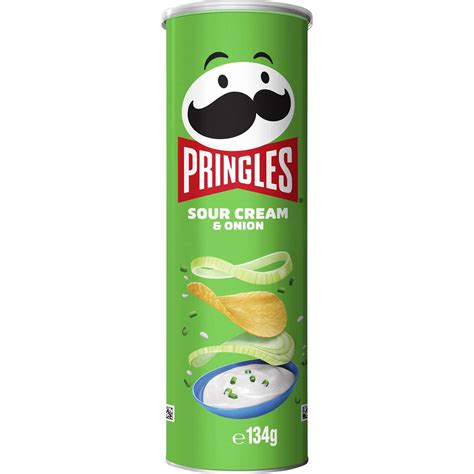 Pringles Sour Cream & Onion Potato Chips 134g | Woolworths