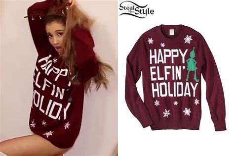 Ariana Grande: "Santa Tell Me" Outfits | Steal Her Style