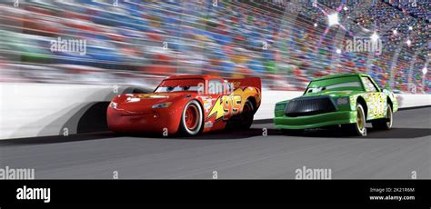 LIGHTNING MCQUEEN, CHICK HICKS, CARS, 2006 Stock Photo - Alamy