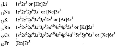 Write down the outermost electronic configuration of alkali metals. How ...