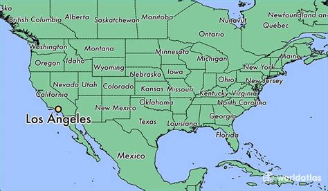 Los Angeles On State Map - Dreddy Kimberlee