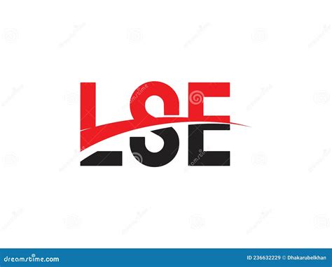 LSE Letter Initial Logo Design Stock Vector - Illustration of black, alphabet: 236632229