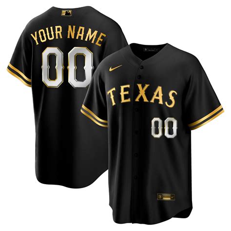 Texas Rangers 2023 Gold Custom Jersey – All Stitched – TXTrend Shop