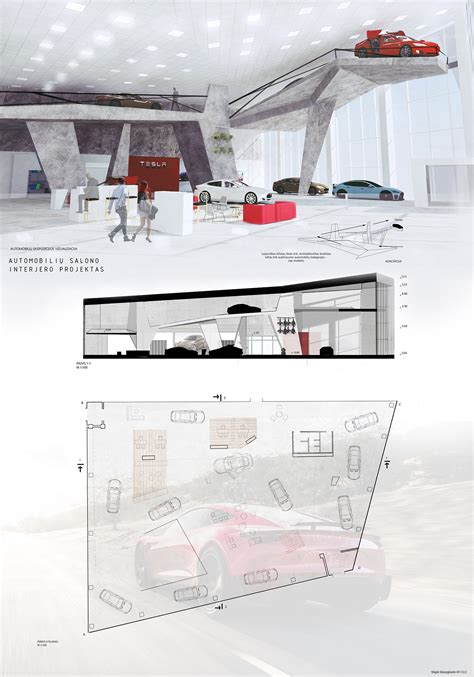 TESLA SHOWROOM INTERIOR CONCEPT on Behance