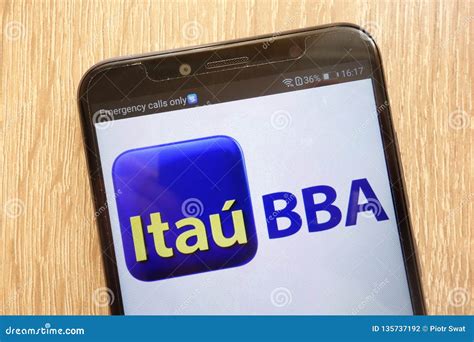 Itau Unibanco Holding Logo Displayed on a Modern Smartphone Editorial Photography - Image of ...