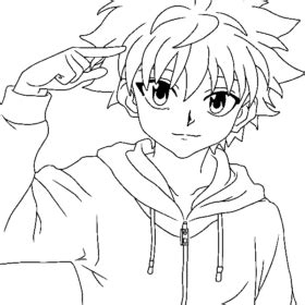 Killua Zoldyck Coloring Pages Printable for Free Download