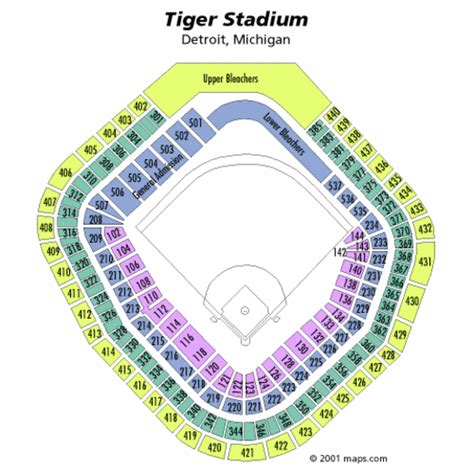 Tiger Stadium Seating chart Seating in Tiger Stadium carries with it a virtual encyclopedia of ...