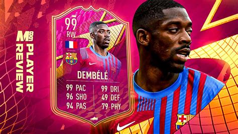 99 FUTTIES DEMBELE PLAYER REVIEW | FIFA 22 Ultimate Team - YouTube