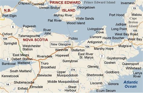 New Glasgow Nova Scotia Map