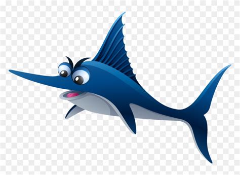 Swordfish - Swordfish Cartoon Png, Transparent Png - 800x552(#6382735 ...