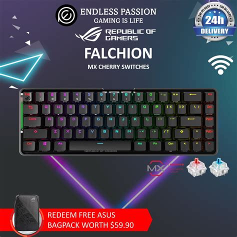 ASUS ROG FALCHION WIRELESS MECHANICAL KEYBOARD, Computers & Tech, Parts ...