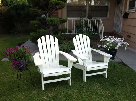 Adirondack Chairs In Front Yard