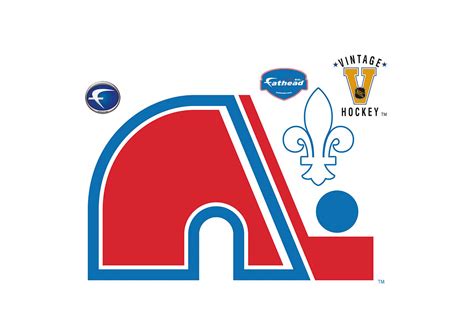 Quebec Nordiques Vintage Logo Wall Decal | Shop Fathead® for Colorado Avalanche Decor