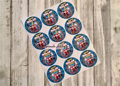 Spidey and Friends Party Stickers Spiderman Favor Stickers - Etsy