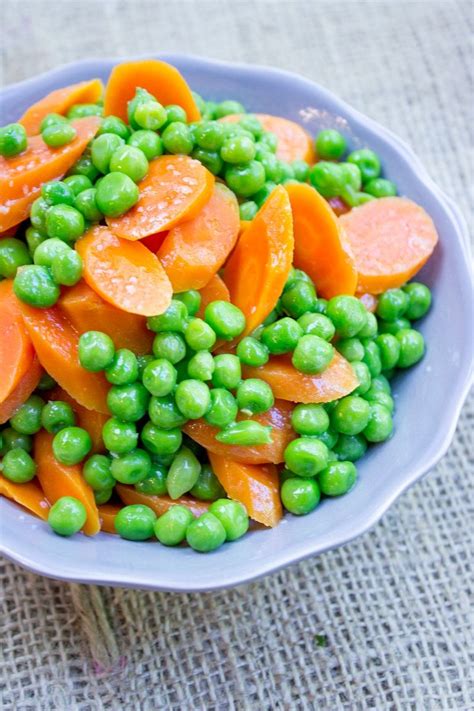 Classic Buttered Carrots and Peas (1 Bowl, 5 mins) - Dinner, then Dessert | Peas and carrots ...