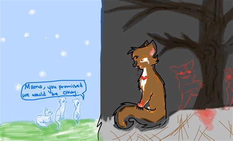 Every night mapleshade visited her kits at the border of StarClan ...