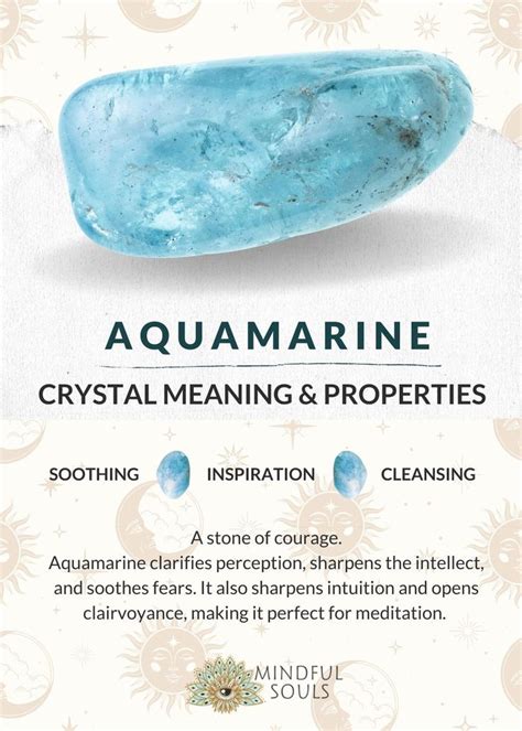 Aquamarine Crystal Meaning and Properties | Crystals, Crystal meanings, March birth stone