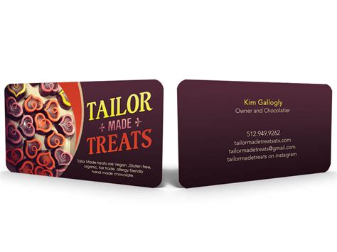 Upmarket, Bold, Business Business Card Design for Tailor Made Treats by Hardcore Design | Design ...