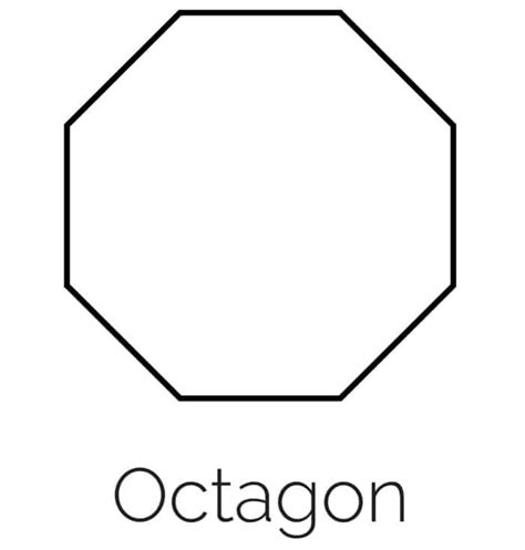 Free Printable Octagon Shape - Freebie Finding Mom