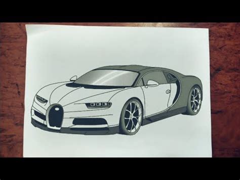 #20 How to draw Hyper car | Bugatti Chiron| Step by step easily 😊 - YouTube