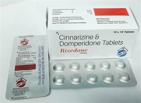 Remetech Pharma Cinnarizine Domperidone Tablets, Packaging Type: Alu Alu at Rs 65/box in New Delhi