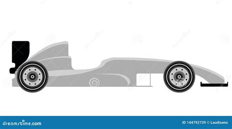 Side View of a Formula 1 Racing Car Stock Vector - Illustration of side ...