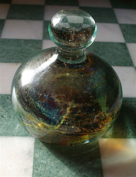 Studio Art Glass Paperweight Signed MDINA - Baiham Graley