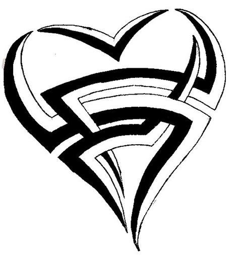 Tribal Heart Drawing Images & Pictures - Becuo - Cliparts.co