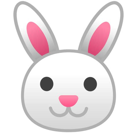 Rabbit face Icon | Noto Emoji Animals Nature Iconset | Google