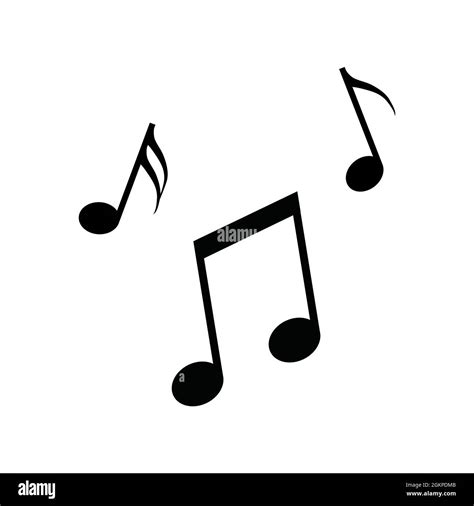 Music note vector icon symbol. Music key note line art sign Stock Vector Image & Art - Alamy