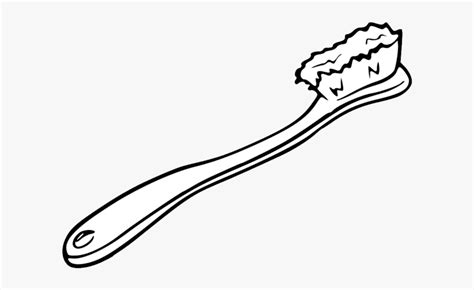 75528 - Toothbrush Png Black And White , Free Transparent Clipart - ClipartKey