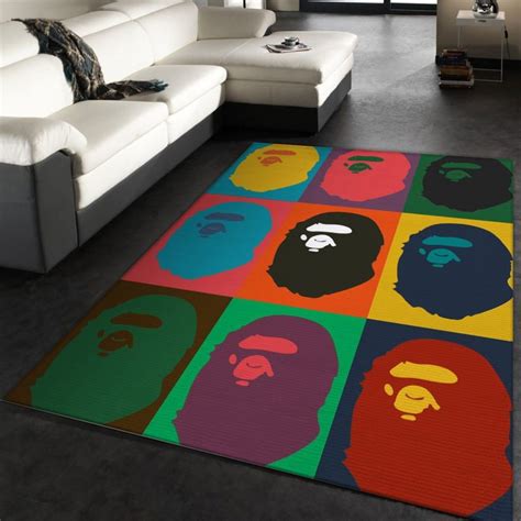 Bape Monkey Hypebeast Area Rugs Living Room Rug Christmas Gift US Decor