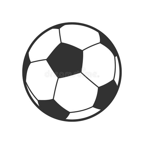 Football or Soccer Ball Outline Icon on White Stock Vector ...