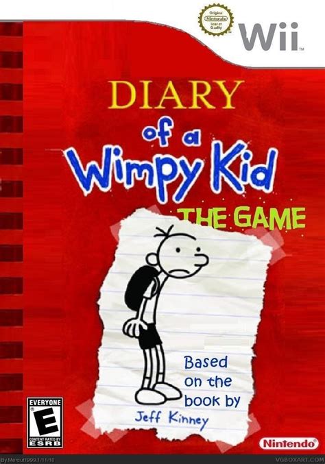 Diary of a Wimpy Kid: The Game Nintendo DS Box Art Cover by Mercut1999