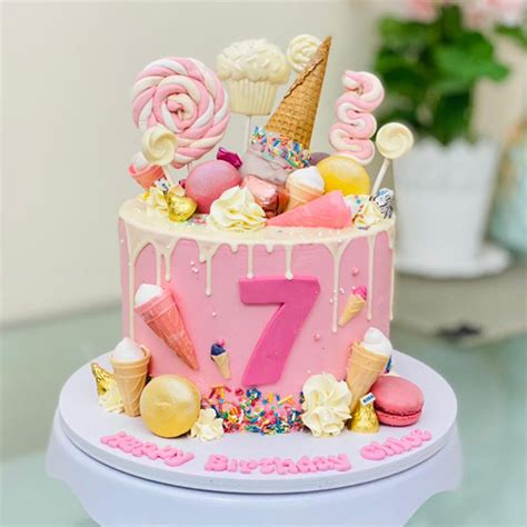 Ice Cream Themed Drip Cake - Flair Cake Boutique