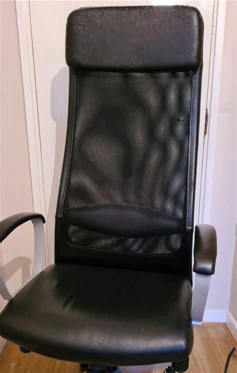 IKEA MARKUS SWIVEL OFFICE CHAIR GOOD CONDITION LEATHER | in Whitechapel, London | Gumtree