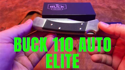 Buck 110 Auto Elite - Unbox and First Impressions - YouTube