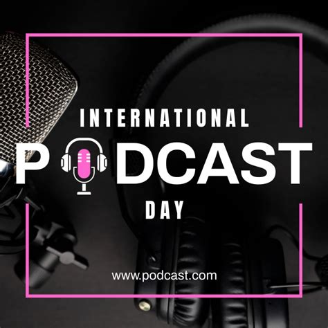 PODCAST DAY DISEGN TEMPLATE | PosterMyWall