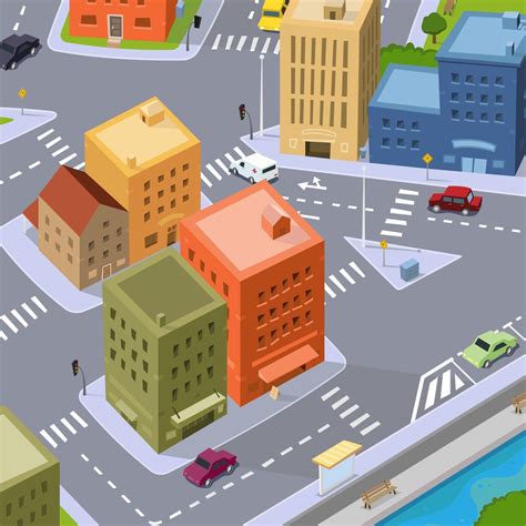 Cartoon City Traffic 263183 Vector Art at Vecteezy