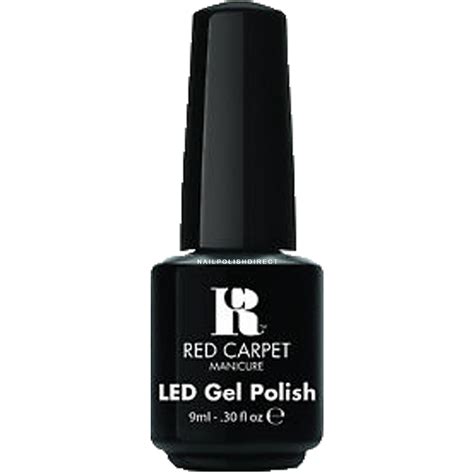 Red Carpet LED Gel Nail Polish - Black Stretch Limo 9ml | Professional