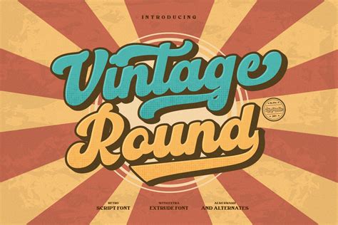 Vintage Round Font - Free Font