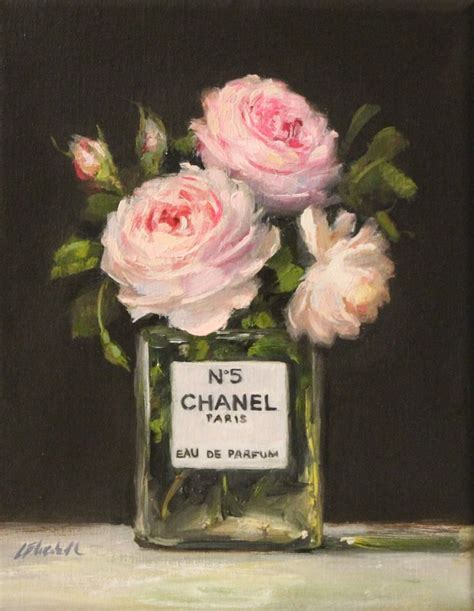 Pink Roses in Chanel No 5, Limited Edition PRINT 8"x10 | carolinaelizabeth | Floral oil ...